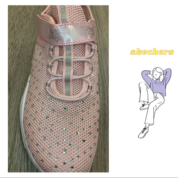 COPY - Skechers Gems Pink Sneaker | kid size 3,5 - Picture 3 of 5